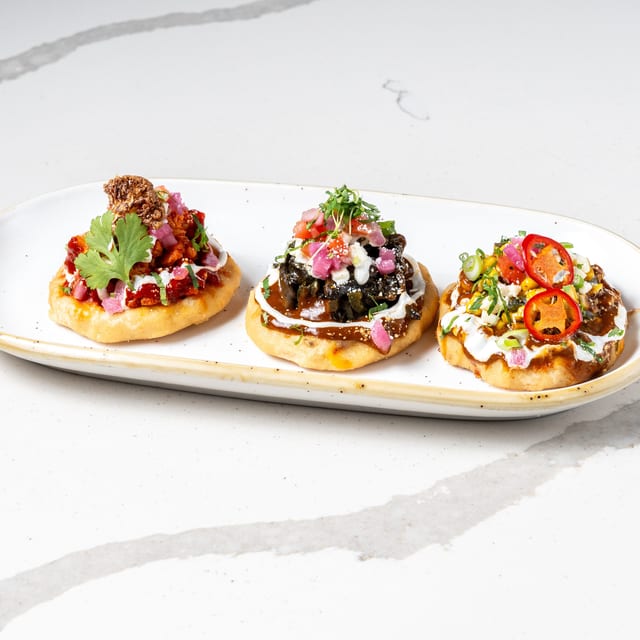 Cauliflower Sopes.