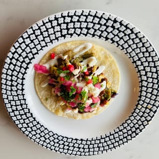 Poblano and Corn Taco